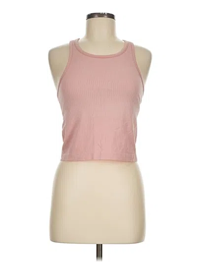 Pre-owned Lululemon Athletica Tank Top Pink Halter Neckline Tops