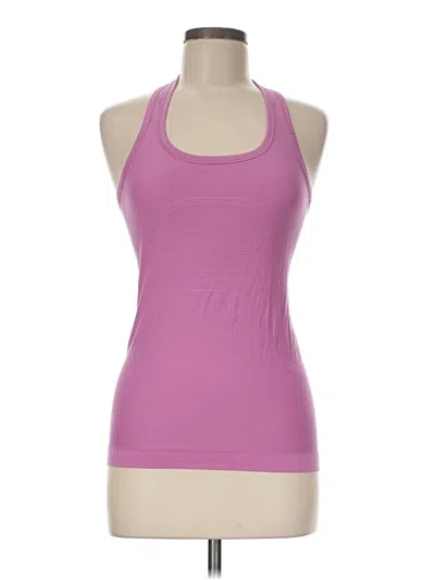 Pre-owned Lululemon Athletica Tank Top Pink Halter Neckline Tops