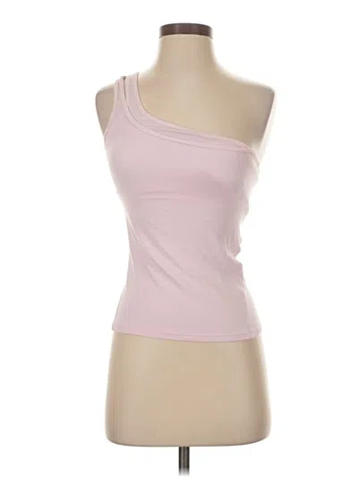 Pre-owned Lululemon Athletica Tank Top Pink One Shoulder Neckline Tops