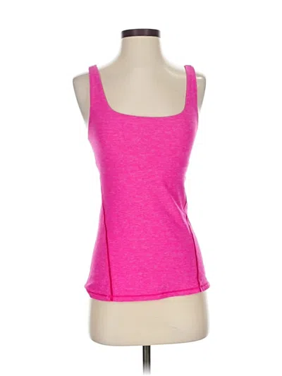 Pre-owned Lululemon Athletica Tank Top Pink Strapless Neckline Tops
