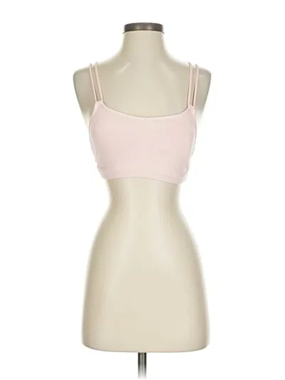 Pre-owned Lululemon Athletica Tank Top Pink Strapless Neckline Tops