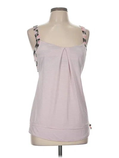 Pre-owned Lululemon Athletica Tank Top Pink Strapless Neckline Tops