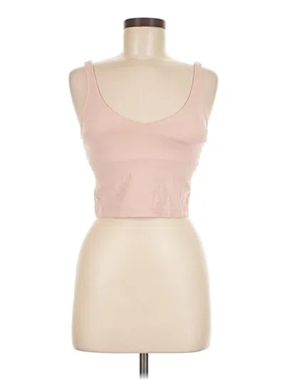 Pre-owned Lululemon Athletica Tank Top Pink Strapless Neckline Tops