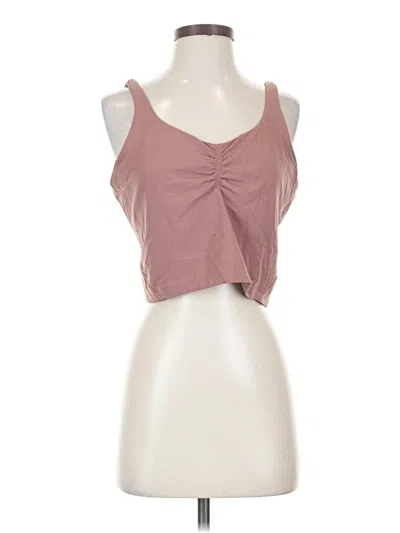 Pre-owned Lululemon Athletica Tank Top Pink Strapless Neckline Tops