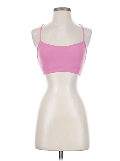 Pre-owned Lululemon Athletica Tank Top Pink Strapless Neckline Tops