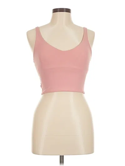 Pre-owned Lululemon Athletica Tank Top Pink Strapless Neckline Tops