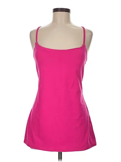 Pre-owned Lululemon Athletica Tank Top Pink Strapless Neckline Tops