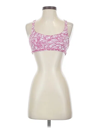 Pre-owned Lululemon Athletica Tank Top Pink Strapless Neckline Tops