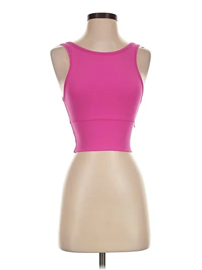 Pre-owned Lululemon Athletica Tank Top Pink Strapless Neckline Tops