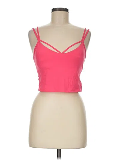 Pre-owned Lululemon Athletica Tank Top Pink Strapless Neckline Tops