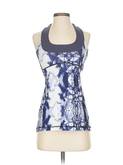 Pre-owned Lululemon Athletica Tank Top Purple Halter Neckline Tops