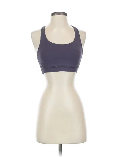 Pre-owned Lululemon Athletica Tank Top Purple Halter Neckline Tops