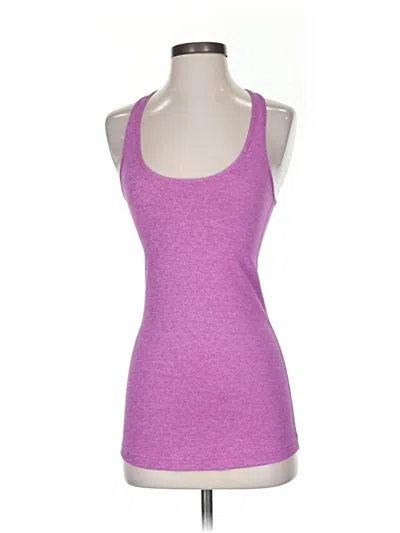 Pre-owned Lululemon Athletica Tank Top Purple Halter Neckline Tops