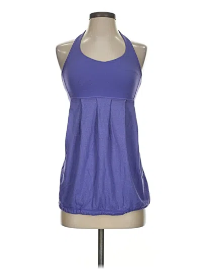 Pre-owned Lululemon Athletica Tank Top Purple Halter Neckline Tops