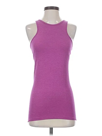 Pre-owned Lululemon Athletica Tank Top Purple Halter Neckline Tops