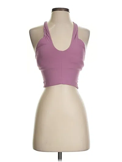 Pre-owned Lululemon Athletica Tank Top Purple Halter Neckline Tops