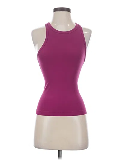Pre-owned Lululemon Athletica Tank Top Purple Halter Neckline Tops
