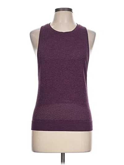 Pre-owned Lululemon Athletica Tank Top Purple Halter Neckline Tops
