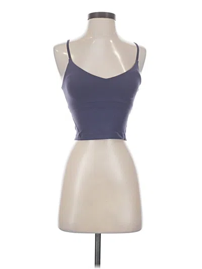 Pre-owned Lululemon Athletica Tank Top Purple Halter Neckline Tops