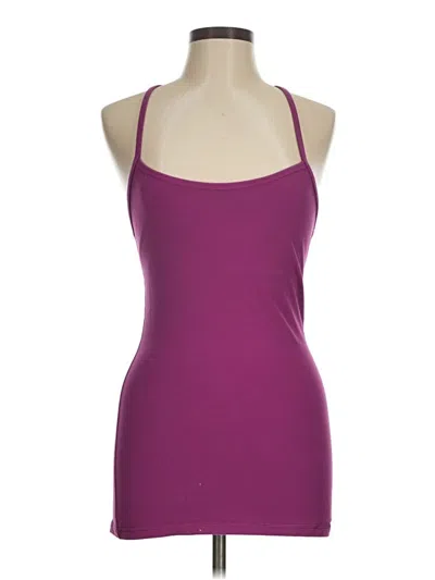 Pre-owned Lululemon Athletica Tank Top Purple Scoop Neck Tops