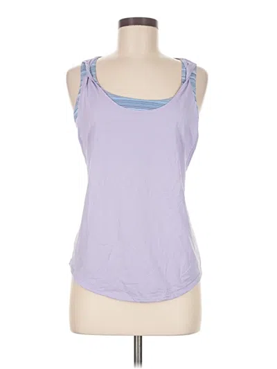 Pre-owned Lululemon Athletica Tank Top Purple Strapless Neckline Tops