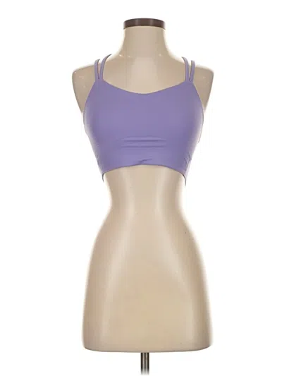 Pre-owned Lululemon Athletica Tank Top Purple Strapless Neckline Tops