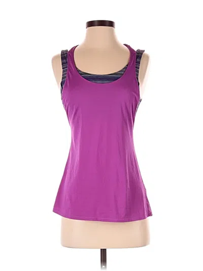 Pre-owned Lululemon Athletica Tank Top Purple Strapless Neckline Tops