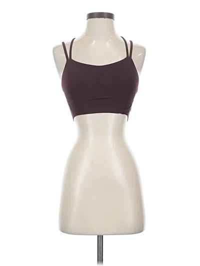 Pre-owned Lululemon Athletica Tank Top Purple Strapless Neckline Tops