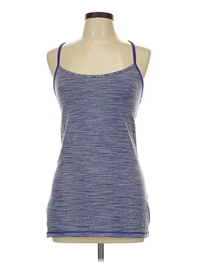 Pre-owned Lululemon Athletica Tank Top Purple Strapless Neckline Tops