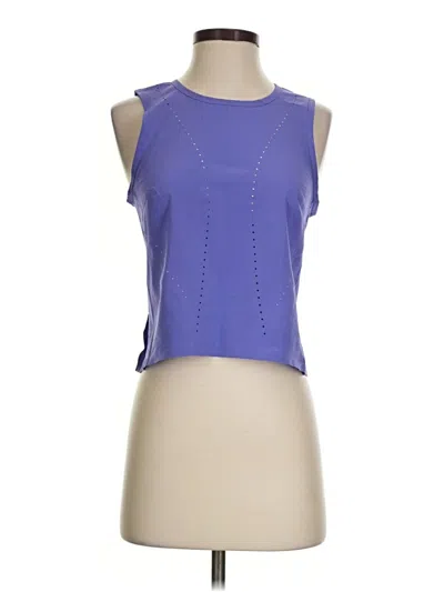 Pre-owned Lululemon Athletica Tank Top Purple Strapless Neckline Tops