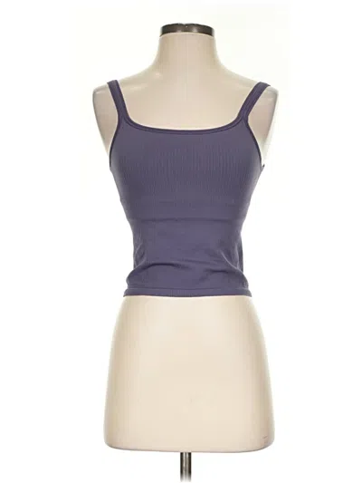 Pre-owned Lululemon Athletica Tank Top Purple Strapless Neckline Tops