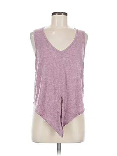 Pre-owned Lululemon Athletica Tank Top Purple V Neck Tops