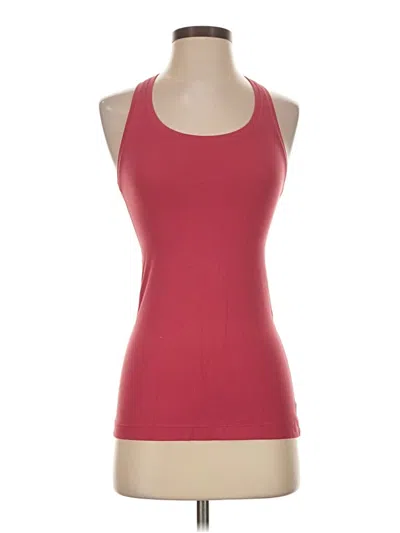 Pre-owned Lululemon Athletica Tank Top Red Halter Neckline Tops
