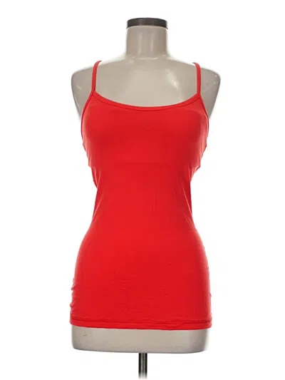 Pre-owned Lululemon Athletica Tank Top Red Strapless Neckline Tops