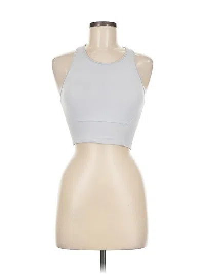 Pre-owned Lululemon Athletica Tank Top Silver Halter Neckline Tops