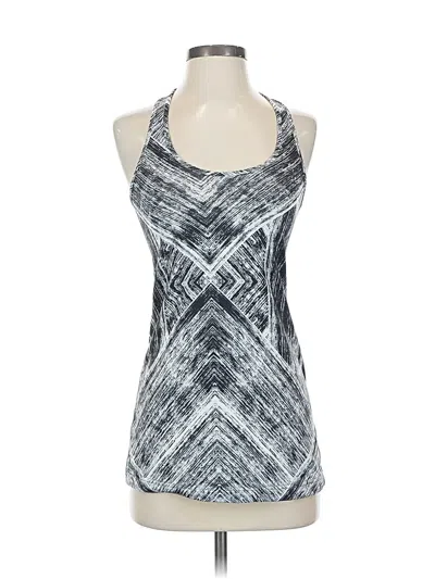 Pre-owned Lululemon Athletica Tank Top Silver Halter Neckline Tops