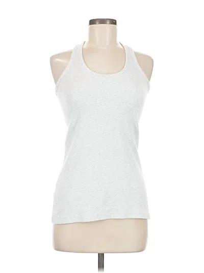 Pre-owned Lululemon Athletica Tank Top Silver Halter Neckline Tops