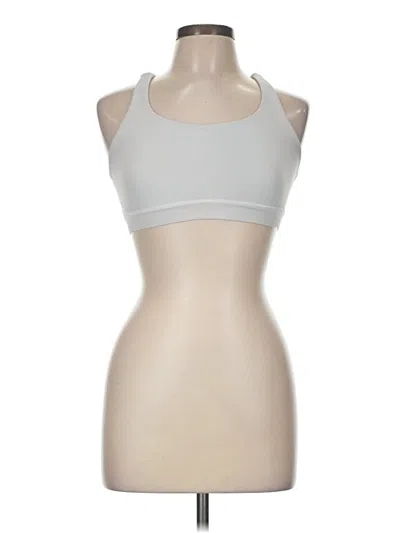 Pre-owned Lululemon Athletica Tank Top Silver Halter Neckline Tops