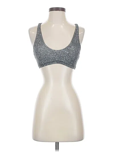 Pre-owned Lululemon Athletica Tank Top Silver Halter Neckline Tops