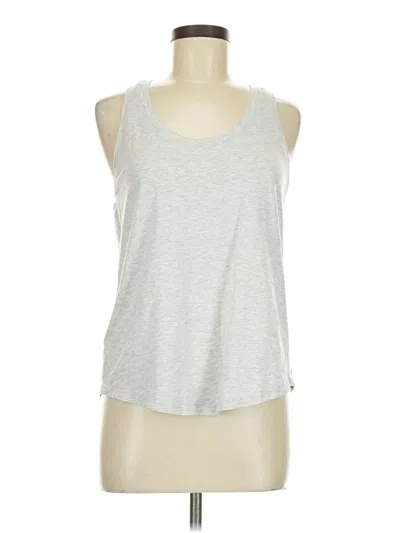 Pre-owned Lululemon Athletica Tank Top Silver Halter Neckline Tops