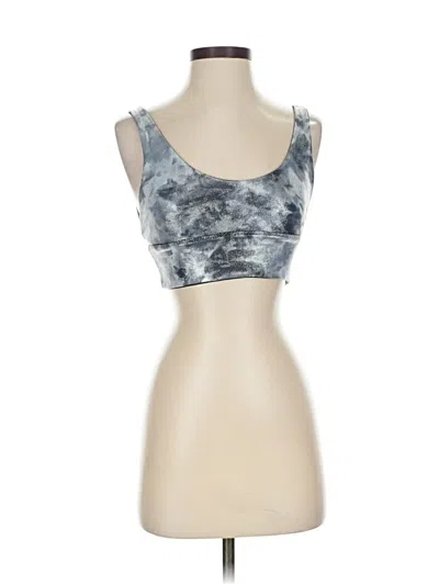 Pre-owned Lululemon Athletica Tank Top Silver Strapless Neckline Tops