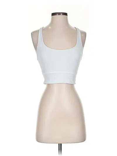 Pre-owned Lululemon Athletica Tank Top Silver Strapless Neckline Tops