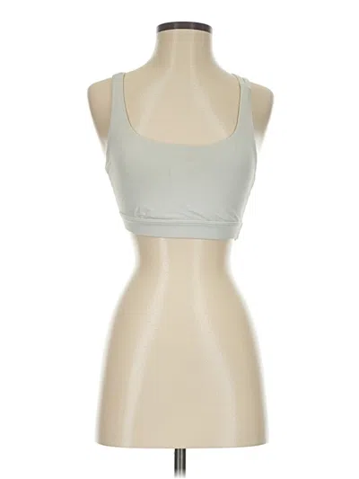 Pre-owned Lululemon Athletica Tank Top Silver Strapless Neckline Tops