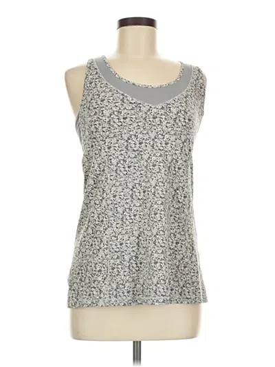 Pre-owned Lululemon Athletica Tank Top Silver Strapless Neckline Tops