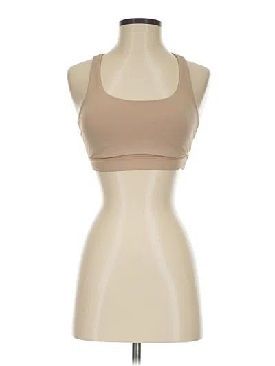 Pre-owned Lululemon Athletica Tank Top Tan Halter Neckline Tops