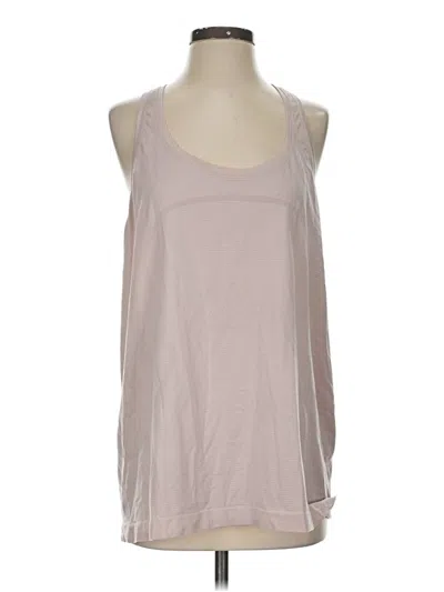 Pre-owned Lululemon Athletica Tank Top Tan Halter Neckline Tops