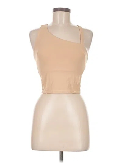 Pre-owned Lululemon Athletica Tank Top Tan Halter Neckline Tops