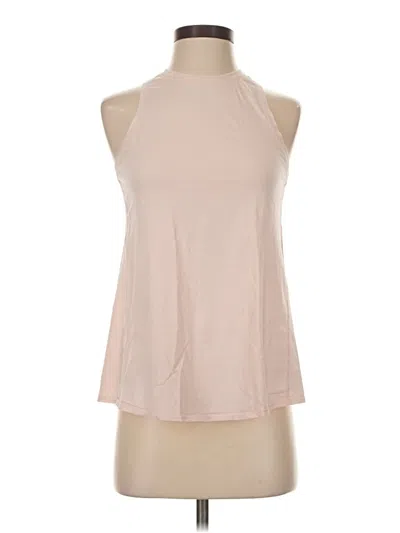 Pre-owned Lululemon Athletica Tank Top Tan Halter Neckline Tops In Brown
