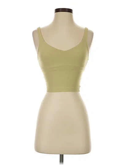 Pre-owned Lululemon Athletica Tank Top Tan Strapless Neckline Tops