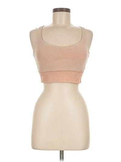 Pre-owned Lululemon Athletica Tank Top Tan Strapless Neckline Tops